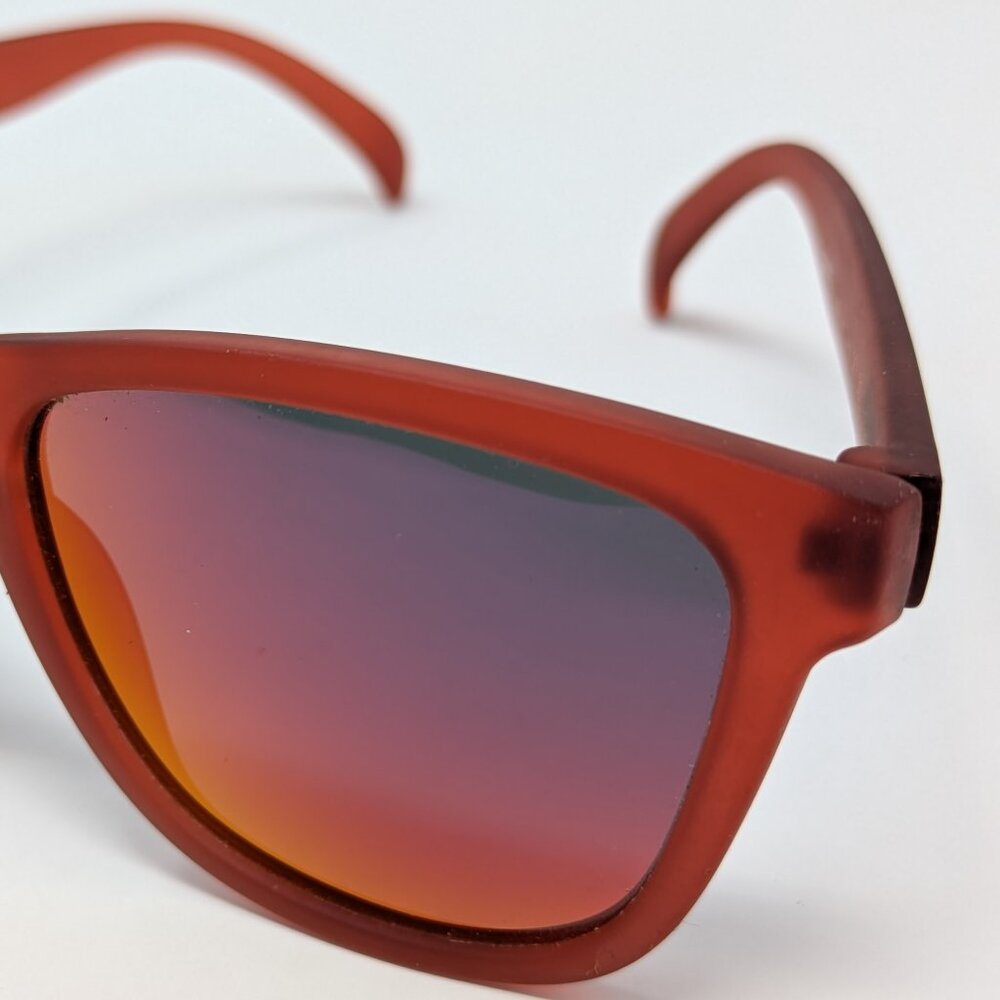 Goodr Men's Sunglasses Red with case